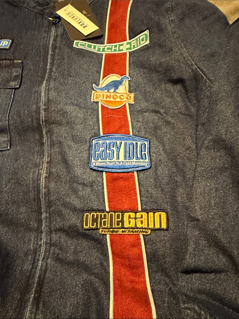 Cars denim crop moto plus size jacket - Picture 5 of 5